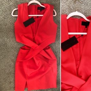 Dress Kendall +Kylie in Redid orange